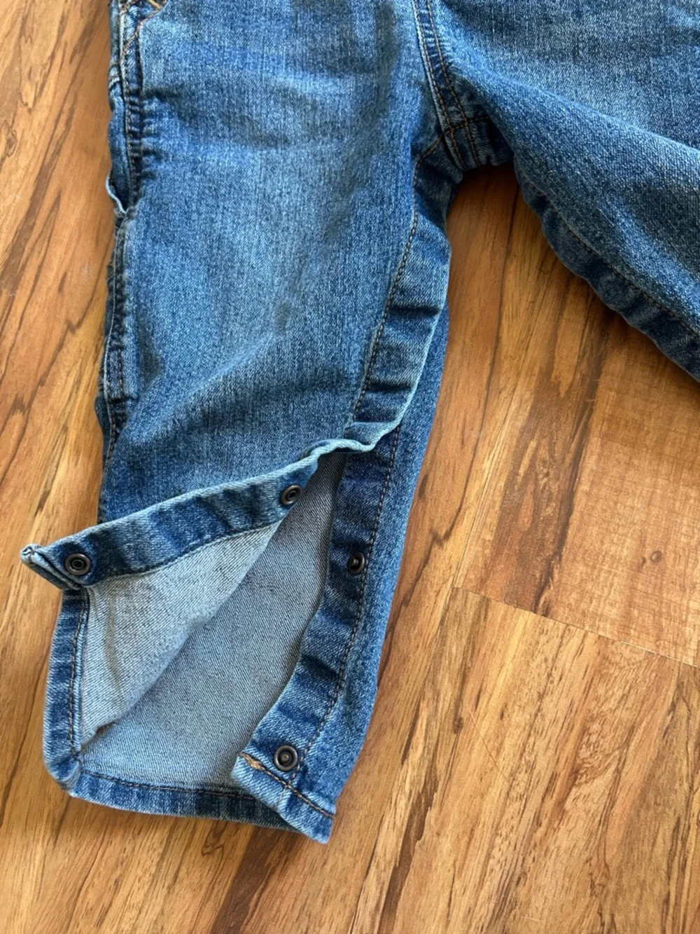 Oshkosh Vestbak Denim Snap Overalls Baby Size 24 Mon